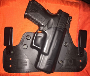 The same holster with the XDM shell from my first CloakTuck